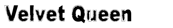 Velvet Queen font preview